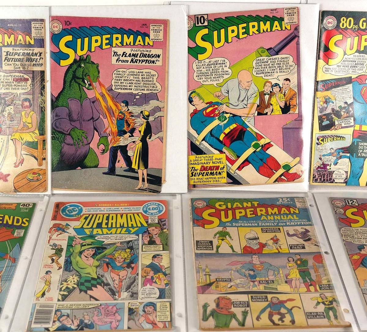 18 SUPERMAN THEMED COMIC BOOKS