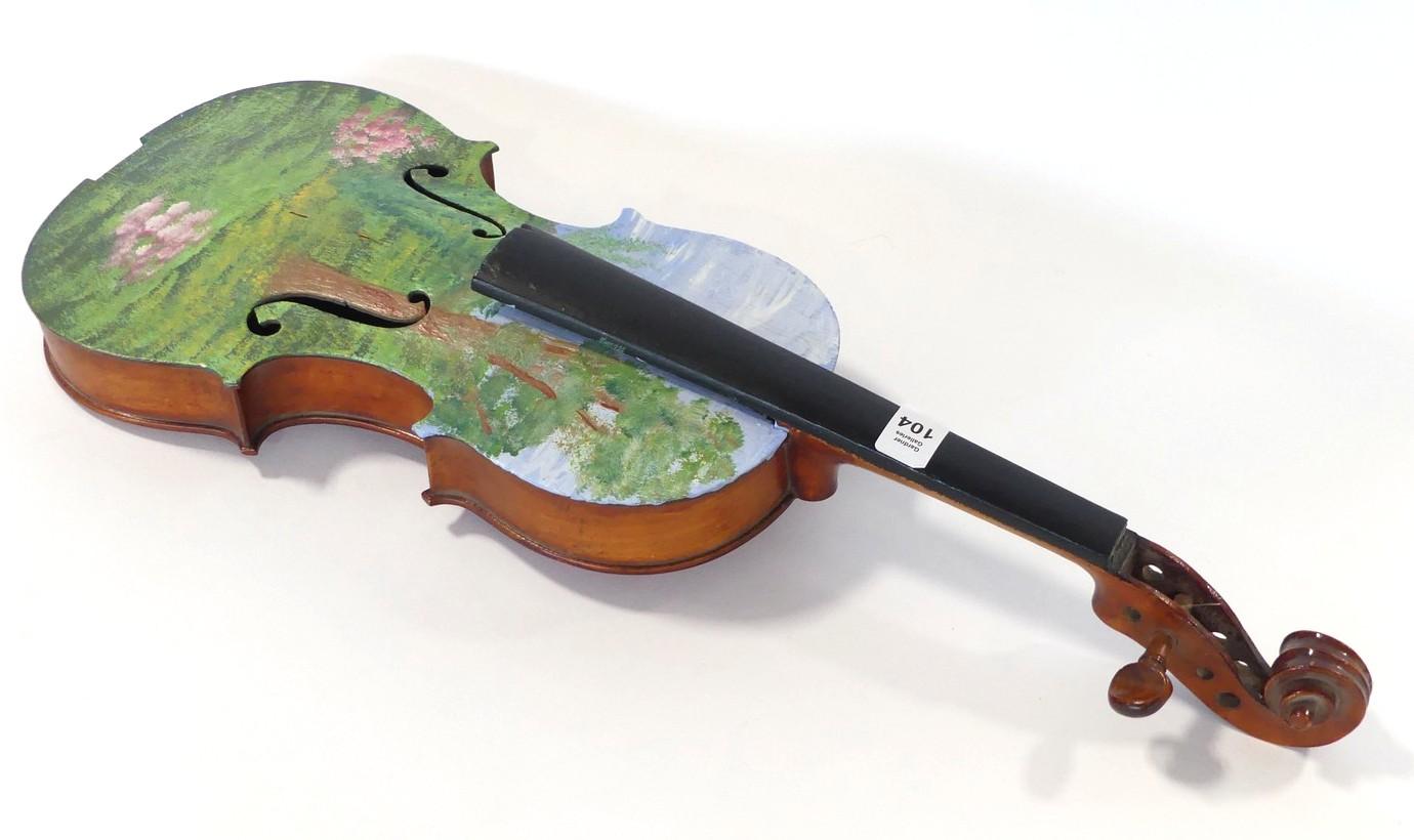 HAND-PAINTED VIOLIN | FINE FURNISHINGS, DECORATIVE ARTS & COLLECTIBLES ...