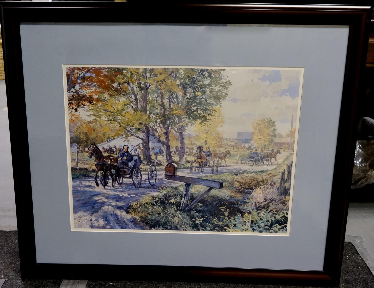 PETER ETRIL SNYDER PRINT | OLD TOWN HALL AUCTION: ANTIQUE ...