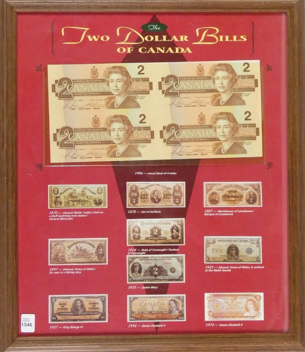 CANADIAN CURRENCY DISPLAY