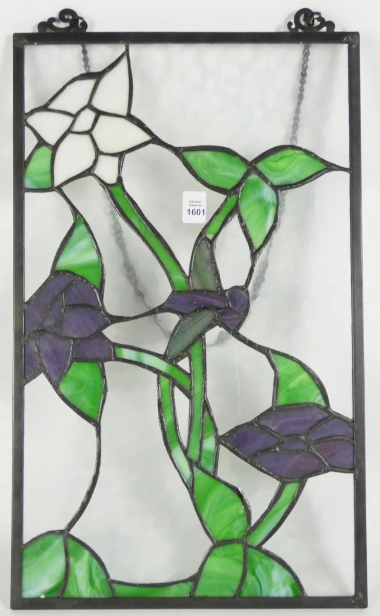 DECORATIVE STAINED GLASS PANEL