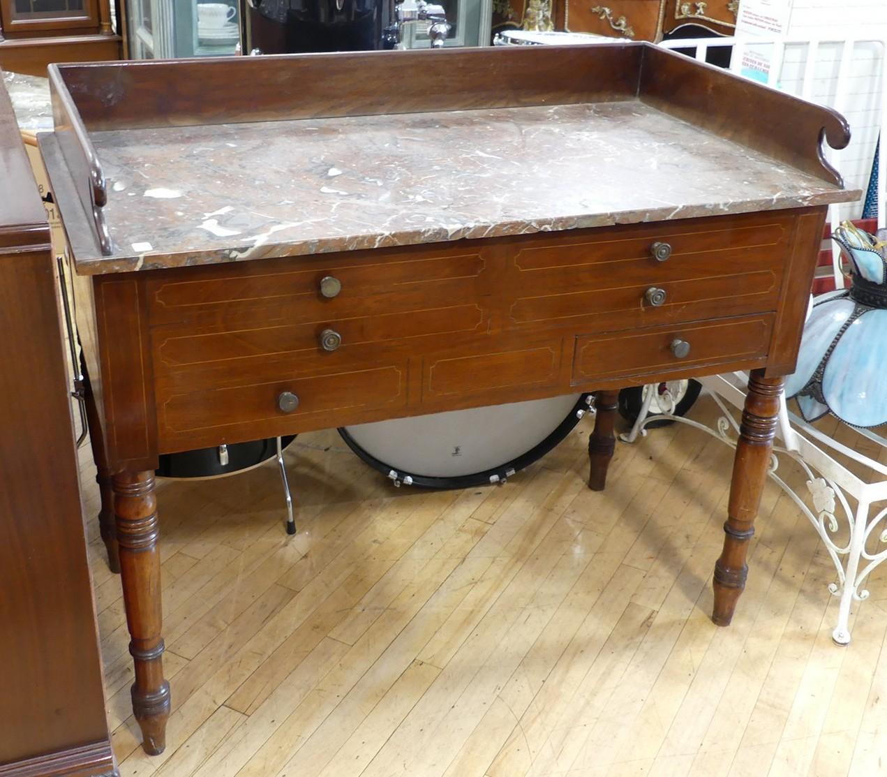 MARBLE TOP WASHSTAND | ANTIQUE FURNISHINGS, ARTWORK & SMALLS | Online ...