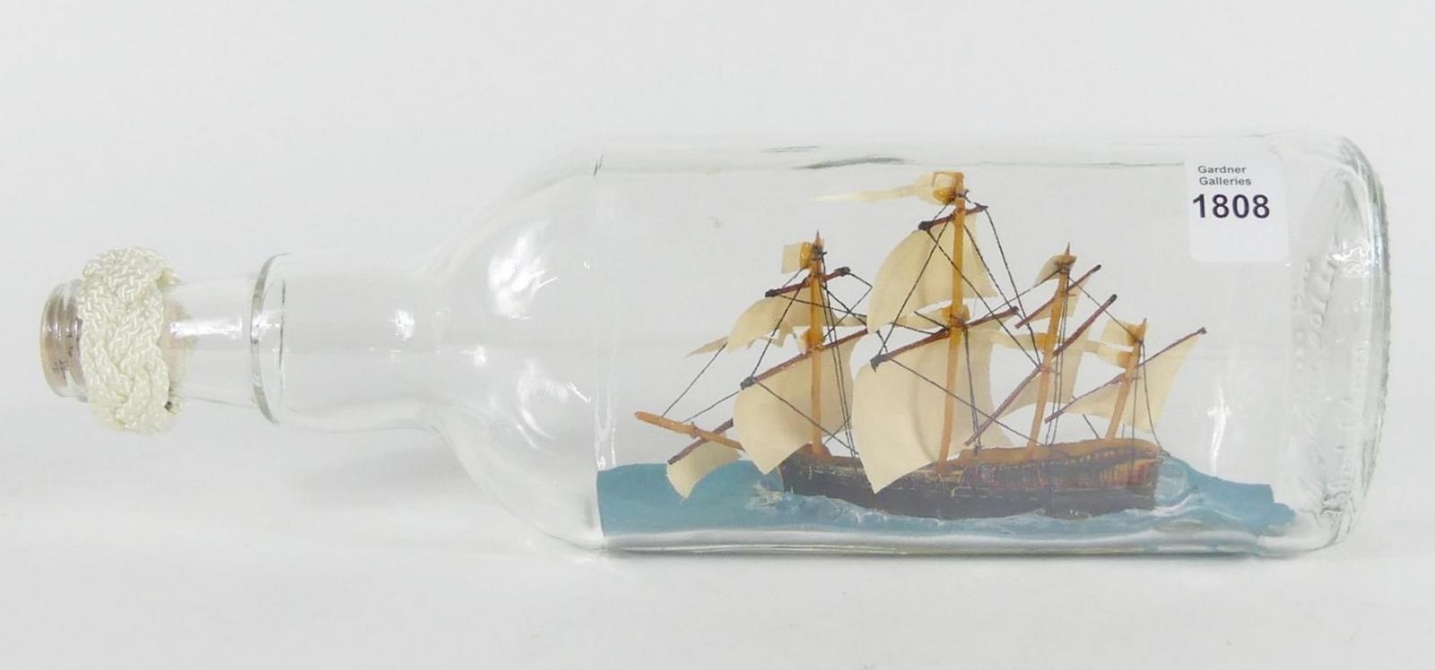 ENGLISH SHIP IN A BOTTLE