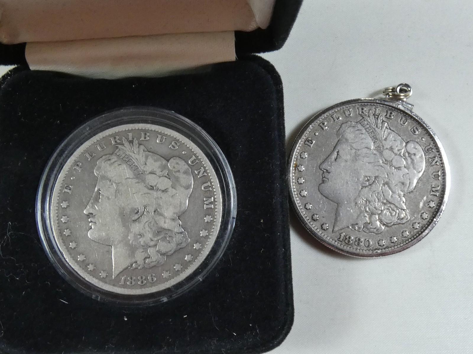 2 U.S. SILVER DOLLARS | JEWELLERY & NUMISMATICS | Online Auction ...