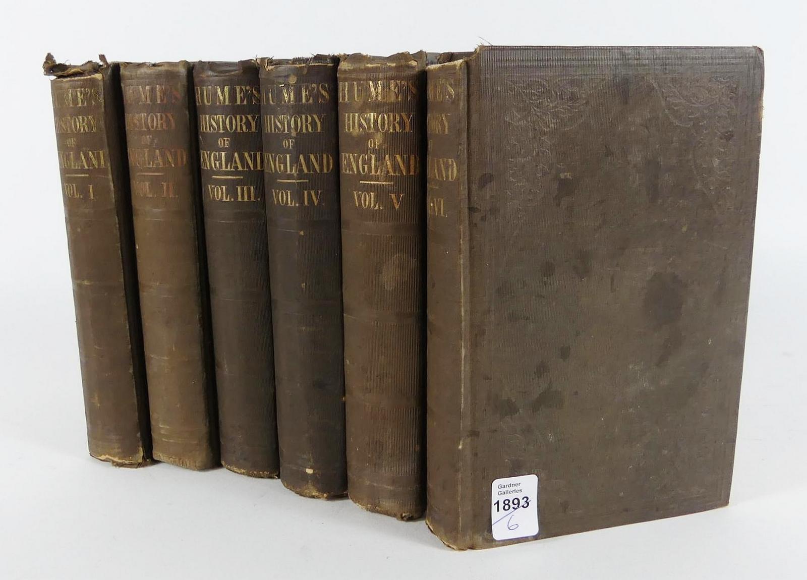 6-VOLUME "HUMES HISTORY OF ENGLAND"