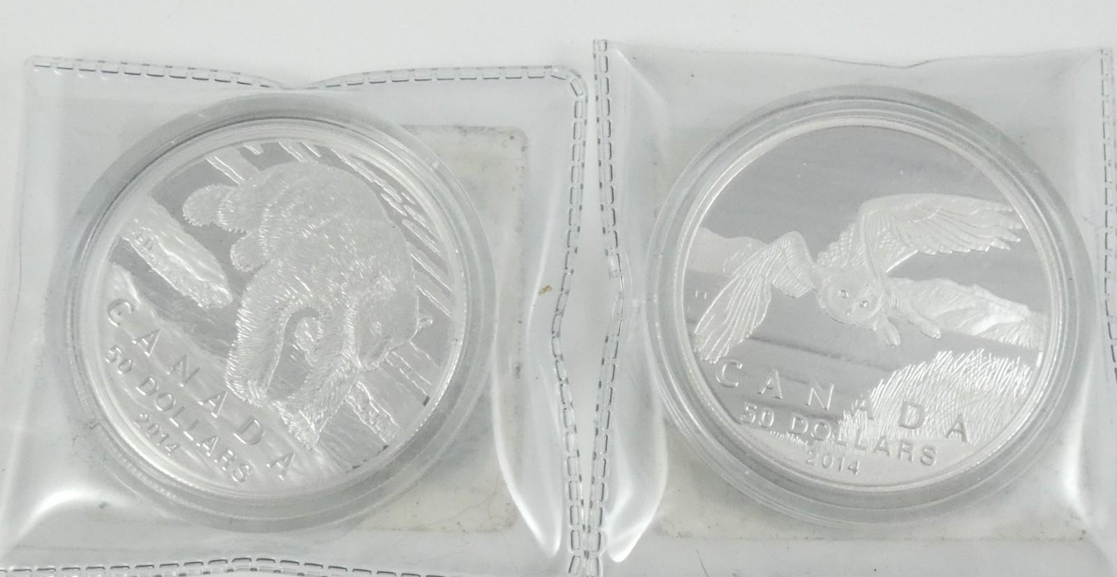 2 CANADIAN SILVER COINS