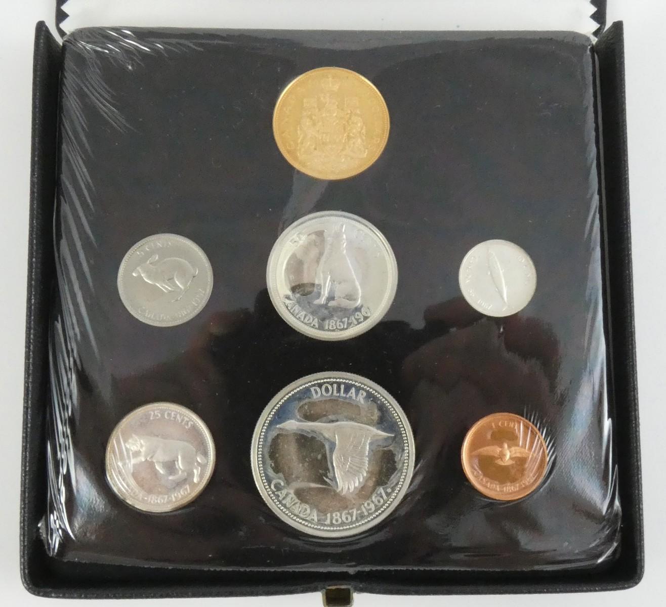 CANADIAN MINT SET WITH GOLD