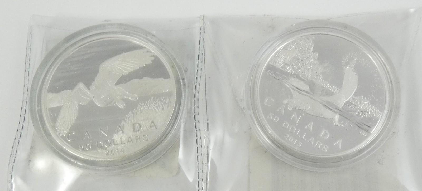 2 CANADIAN $50 COINS