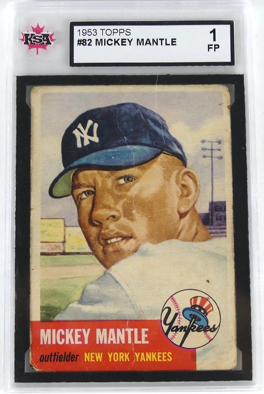 1953 MICKEY MANTLE CARD