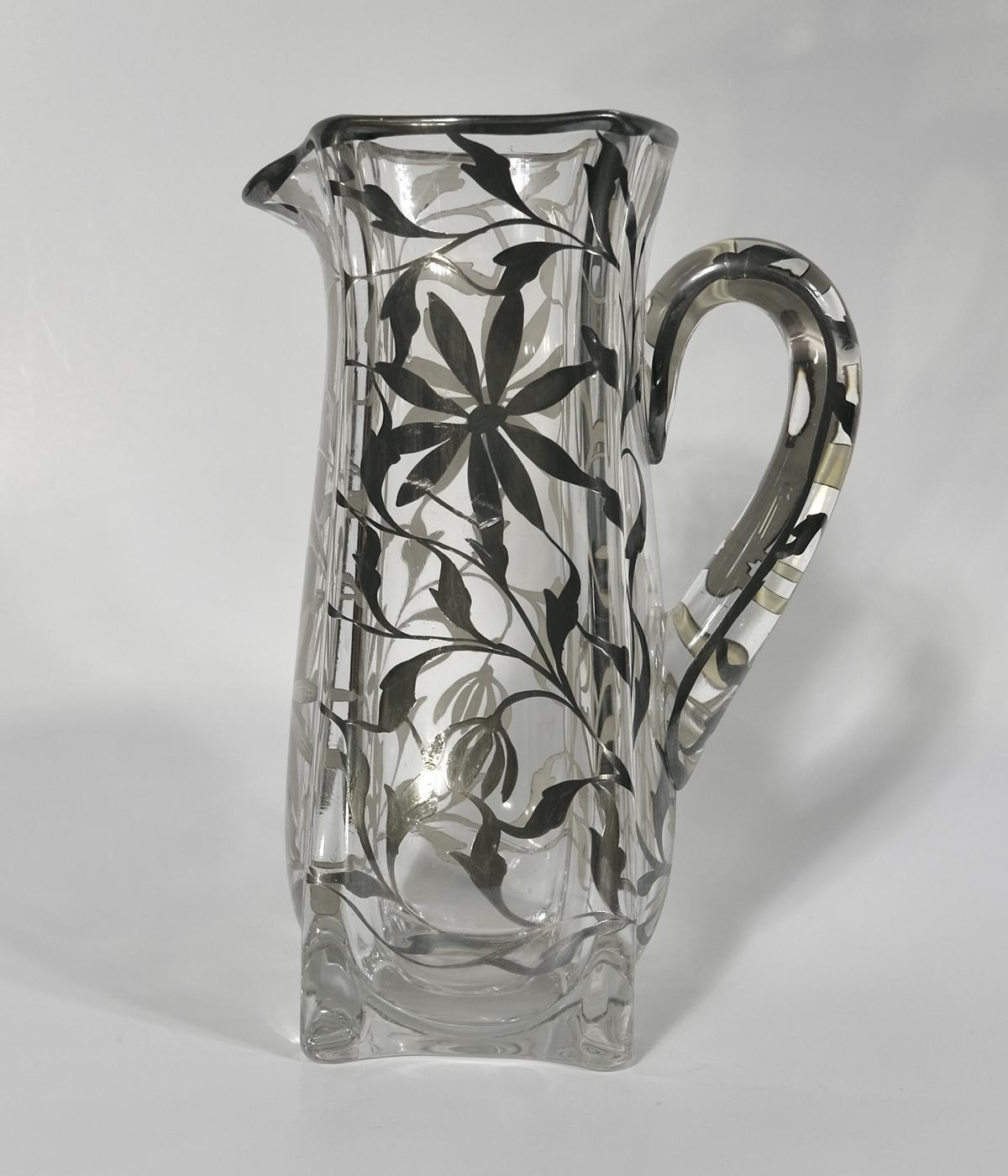 SILVER OVERLAY PITCHER