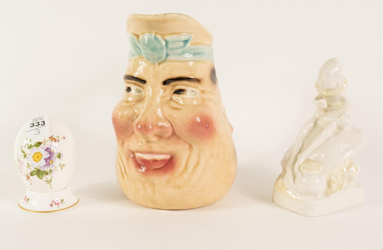 TWO FIGURINES AND JUG