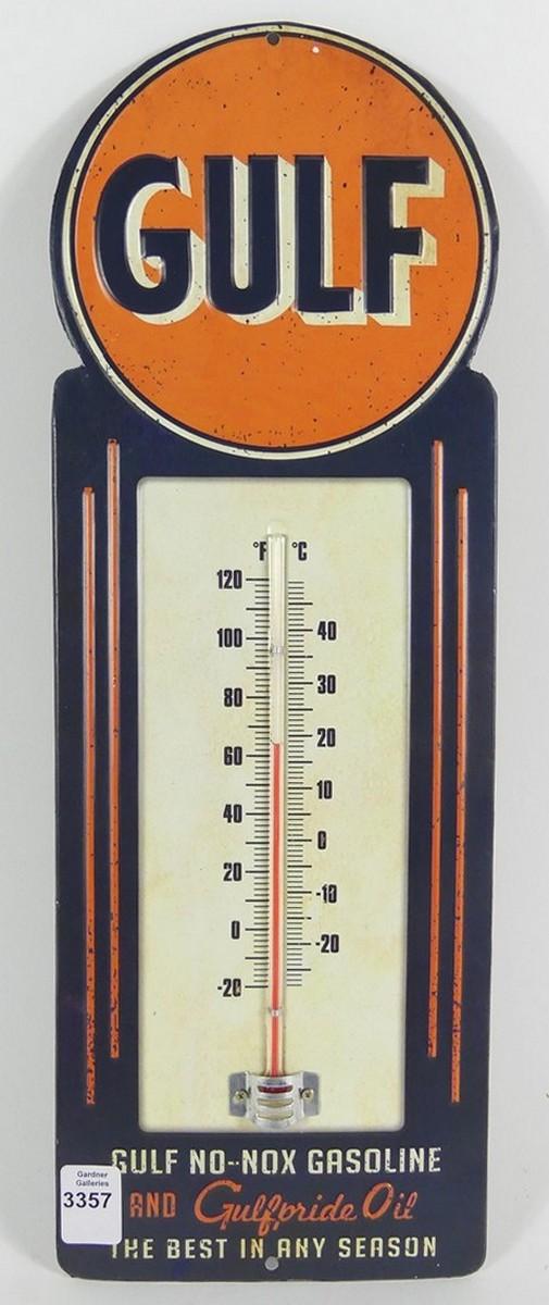 GULF OIL THERMOMETER