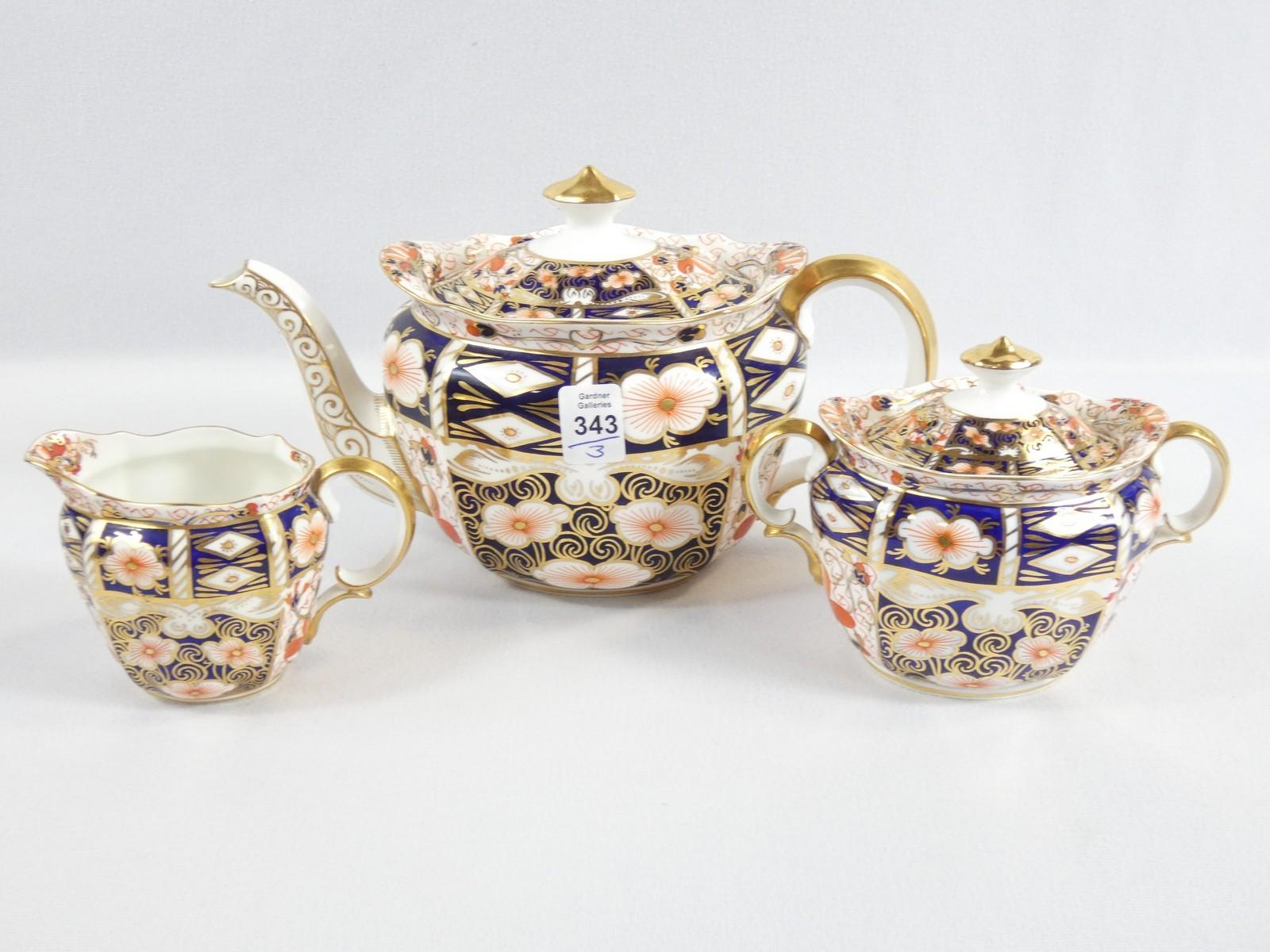 miniature crown derby tea set