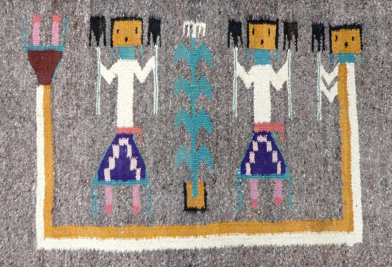 ANTIQUE NAVAJO SADDLE BLANKET SPRING 2024 FINE ART AUCTION Online   3452 7 