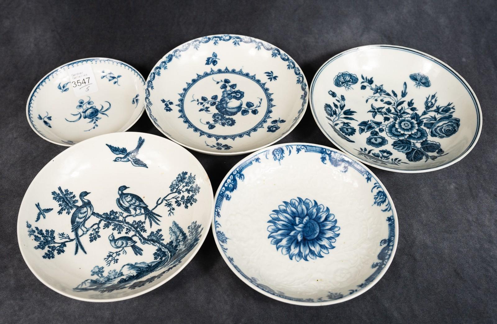 5 SMALL DISHES/SAUCERS
