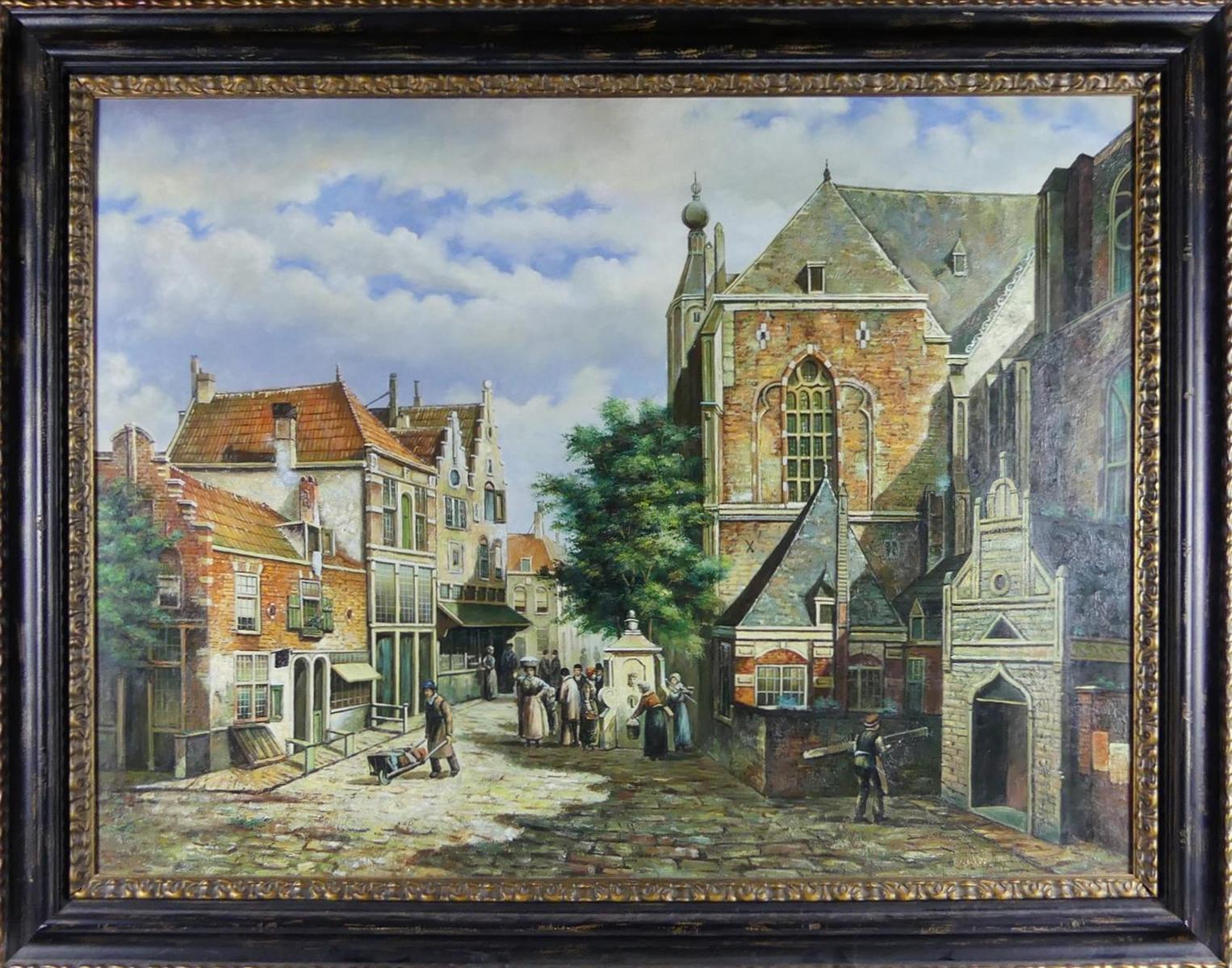 LARGE CONTINENTAL SCHOOL OIL