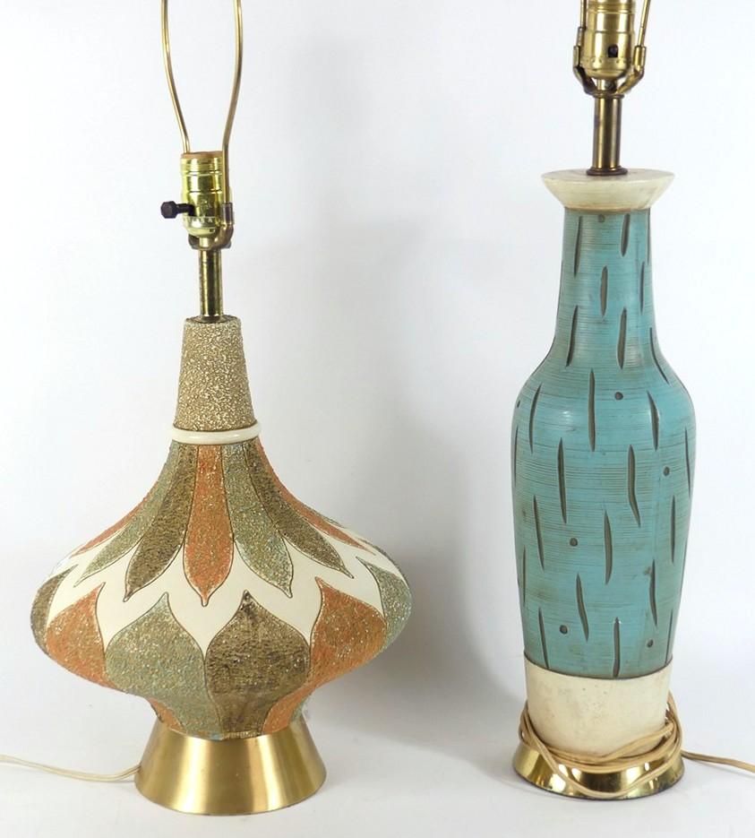 TWO MCM TABLE LAMPS