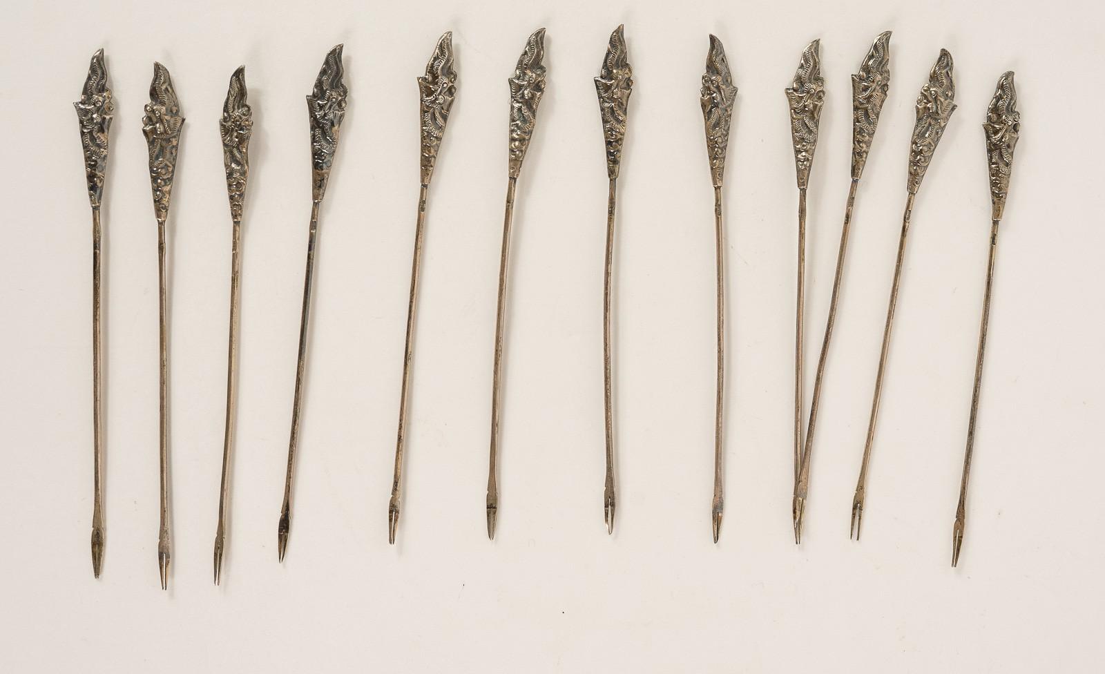 CONTINENTAL SILVER COCKTAIL PICKS