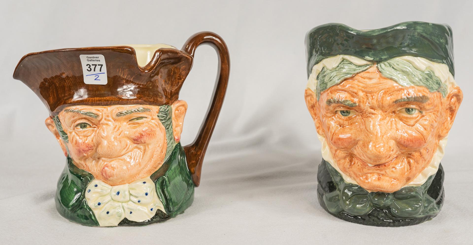 TWO LARGE DOULTON CHARACTER JUGS | ROYAL DOULTON, DECORATIVE ARTS ...