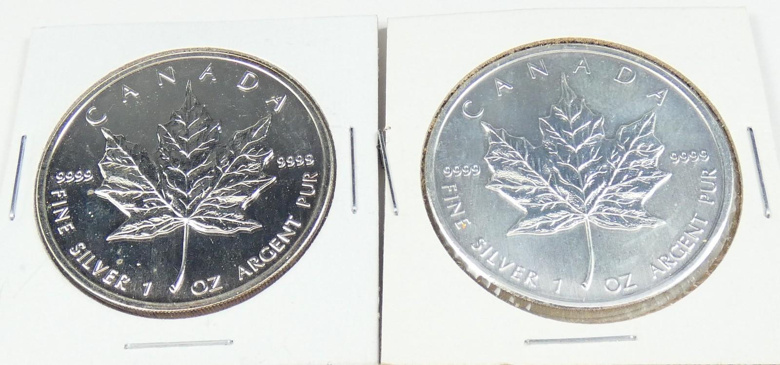 2 CANADIAN SILVER COINS - no tax