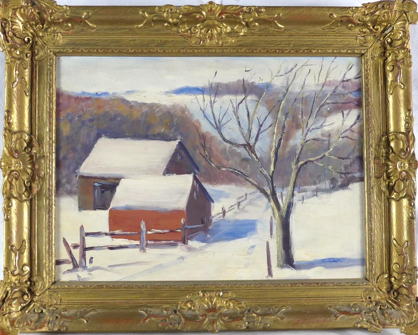 TWO CANADIAN SCHOOL OILS OCTOBER ART Online Auction Gardner Galleries   3902 6 