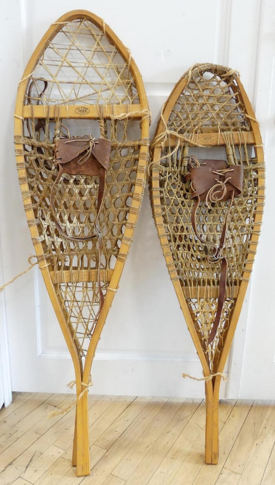 TWO PAIRS SNOWSHOES