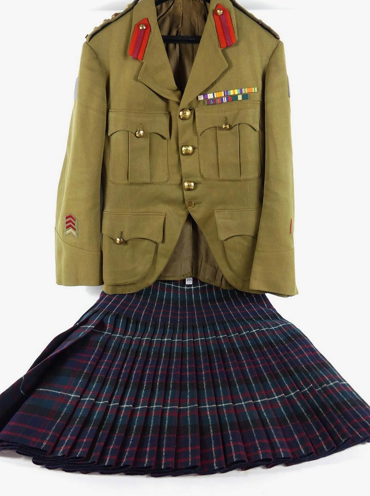 WWII CANADIAN DRESS JACKET & KILT