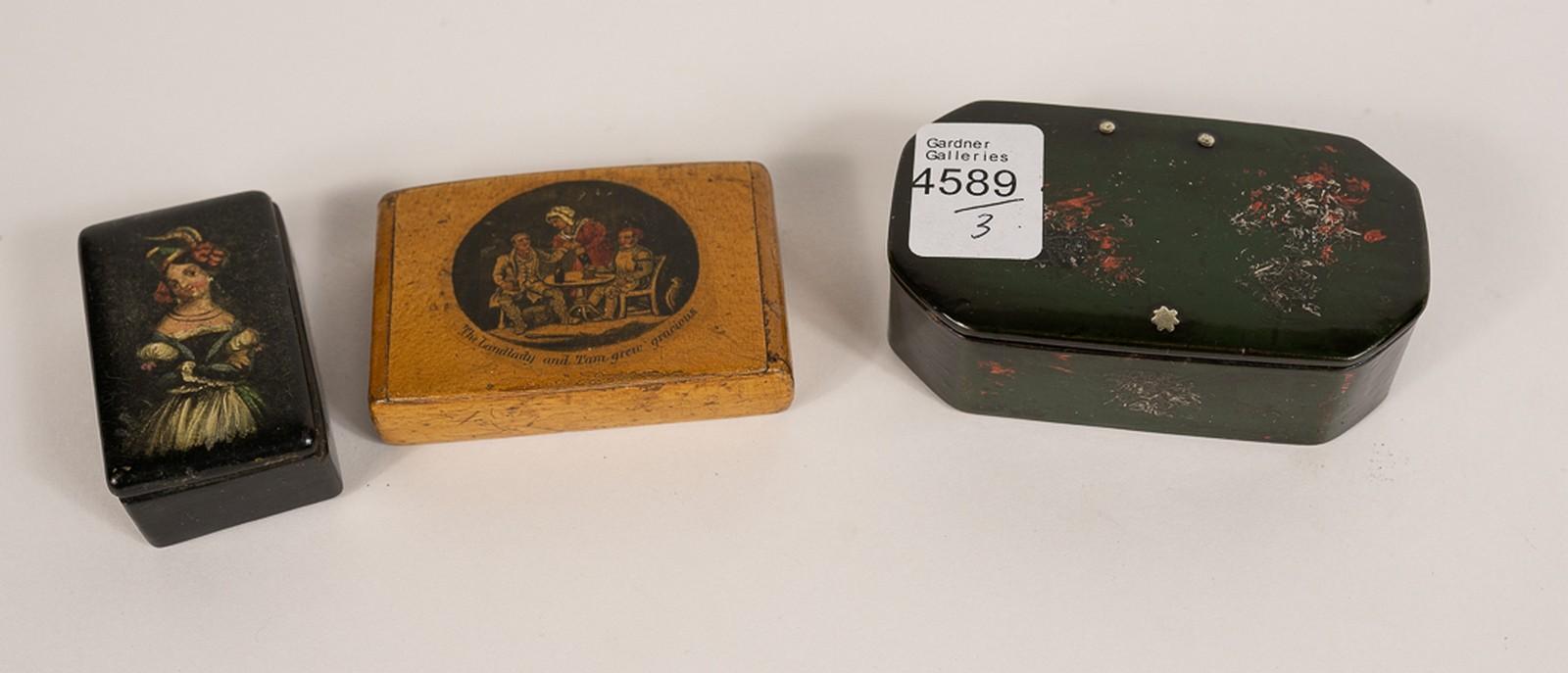3 SNUFF BOXES
