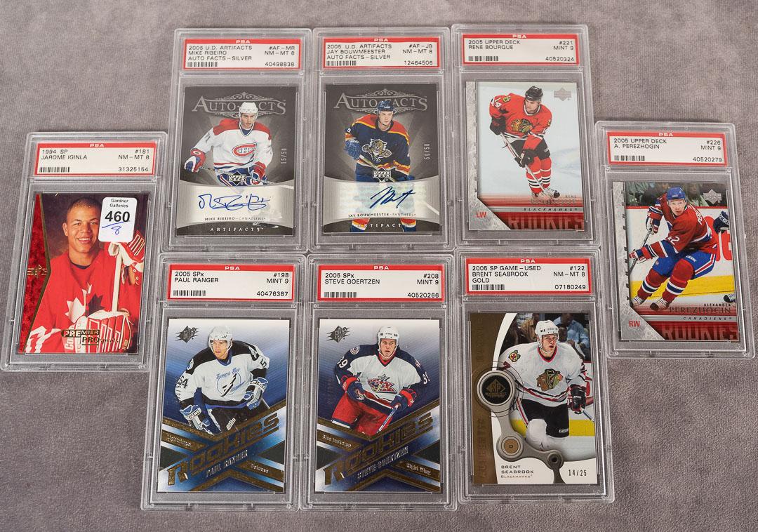 8 GRADED HOCKEY CARDS | RETRO TOYS, CARDS & COMIC BOOKS | Online ...