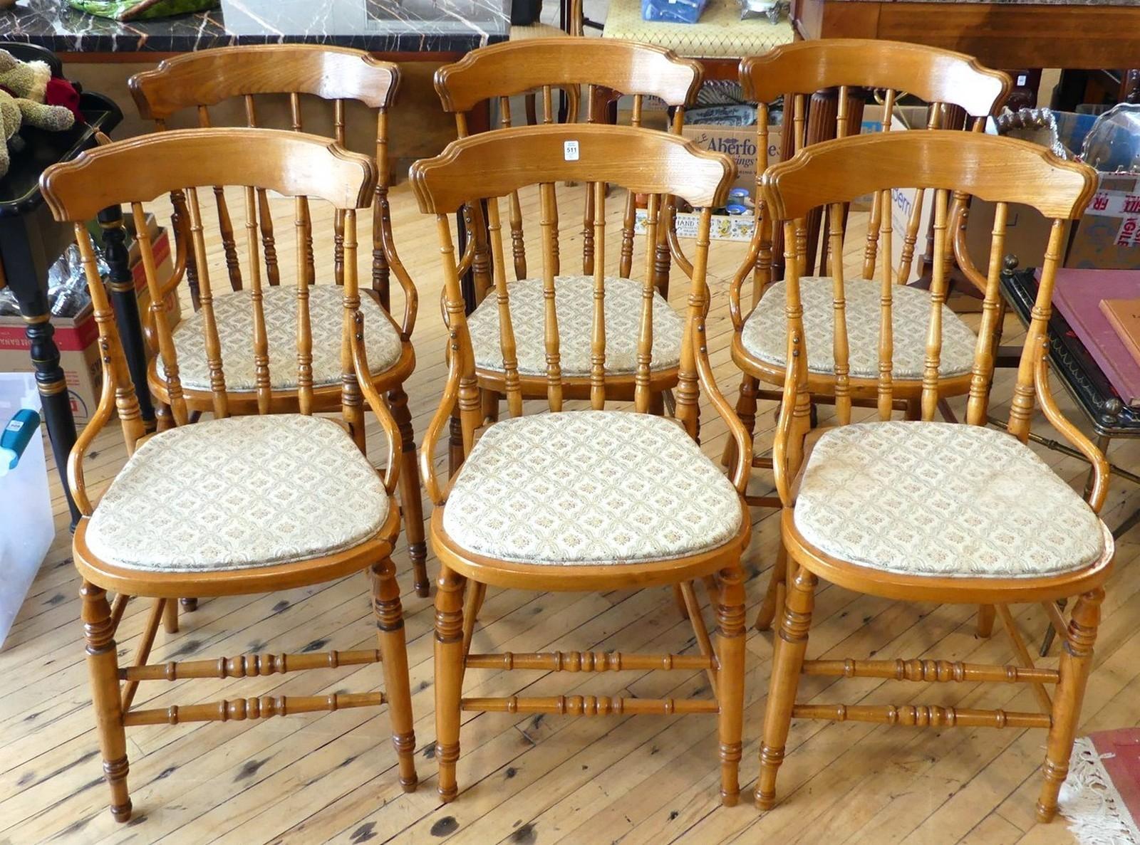 SET OF SIX ANTIQUE CHAIRS