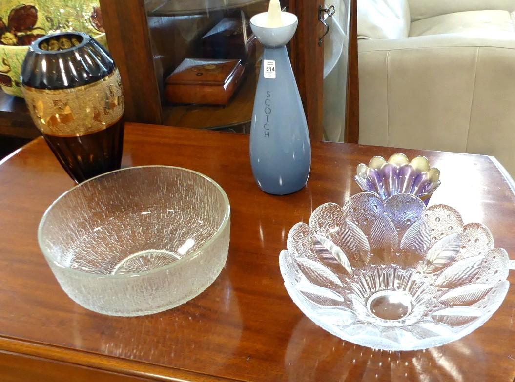 Two Pieces Murano Glass Decorative Arts Silver Online