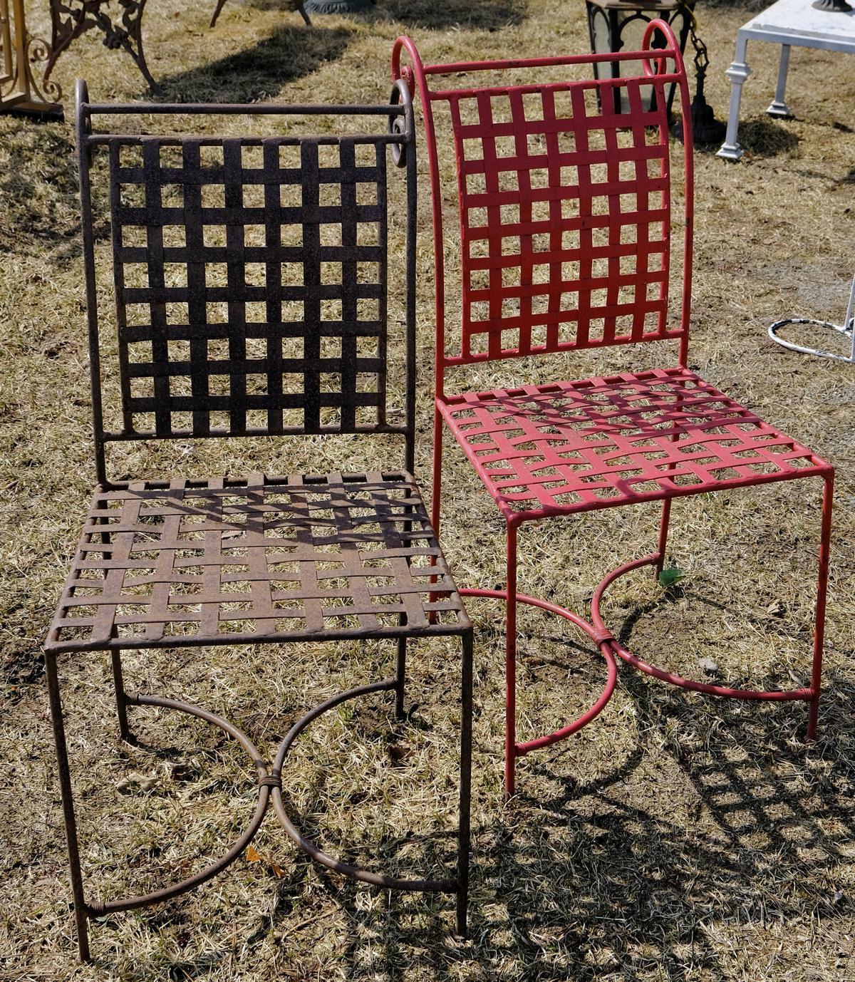 TWO PATIO CHAIRS