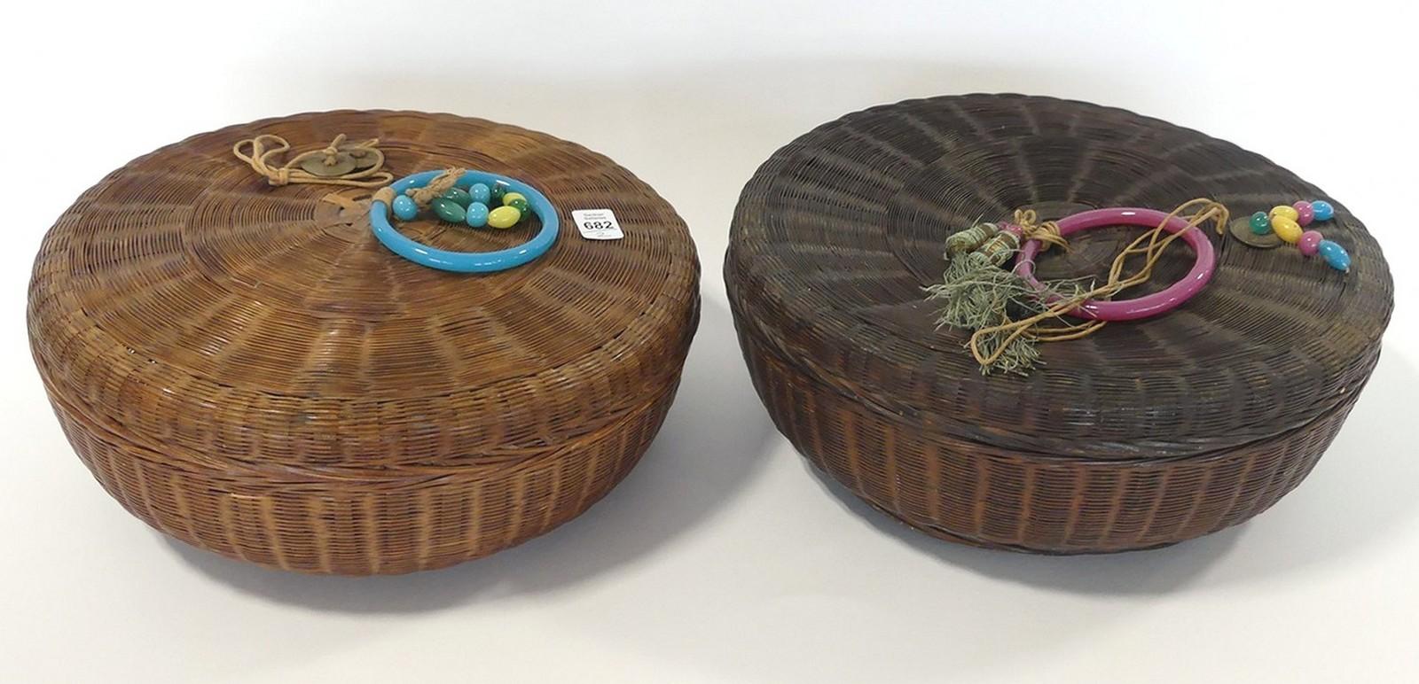 TWO CHINESE BASKETS