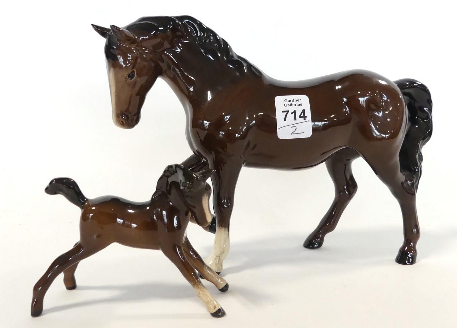 ROYAL DOULTON AND BESWICK "HORSE" FIGURINES