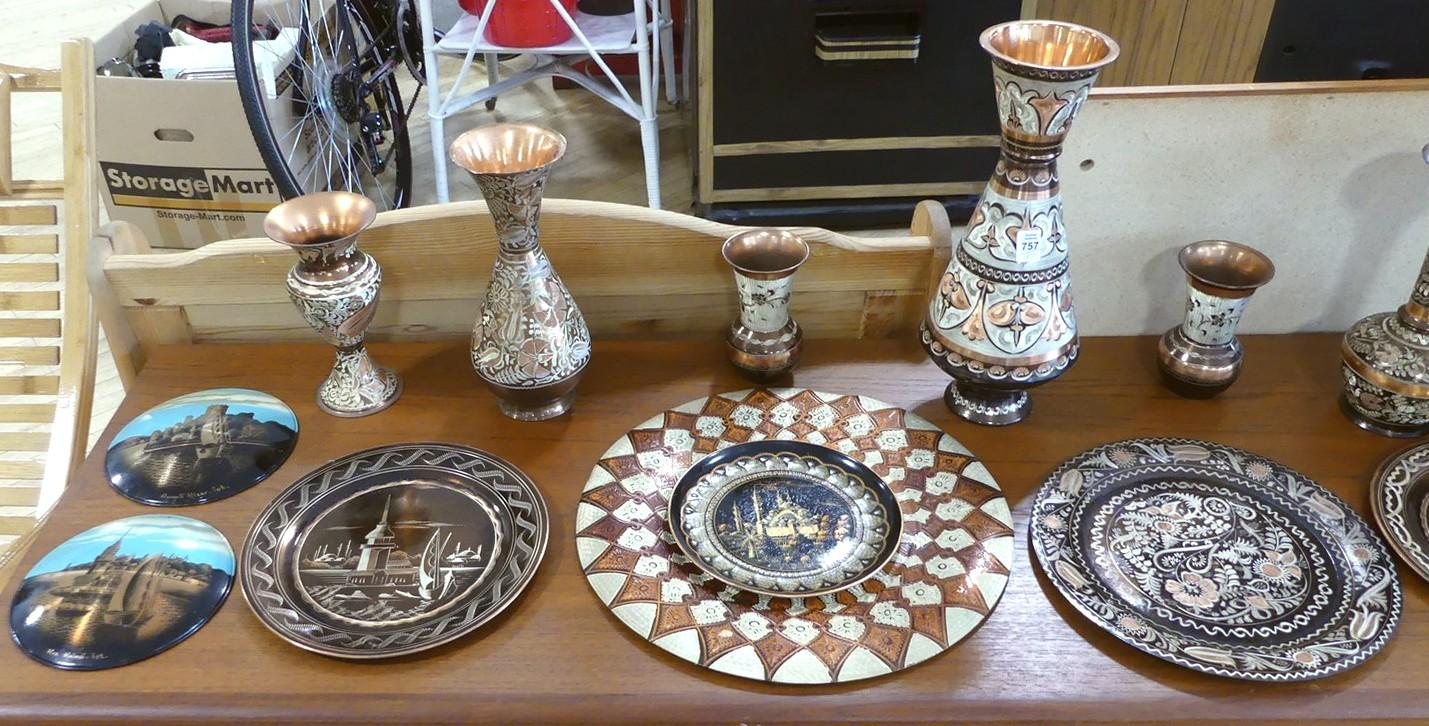 TURKISH COPPER VASES, TRAYS AND PLAQUES | MCM FURNISHINGS, DECORATIVE ...