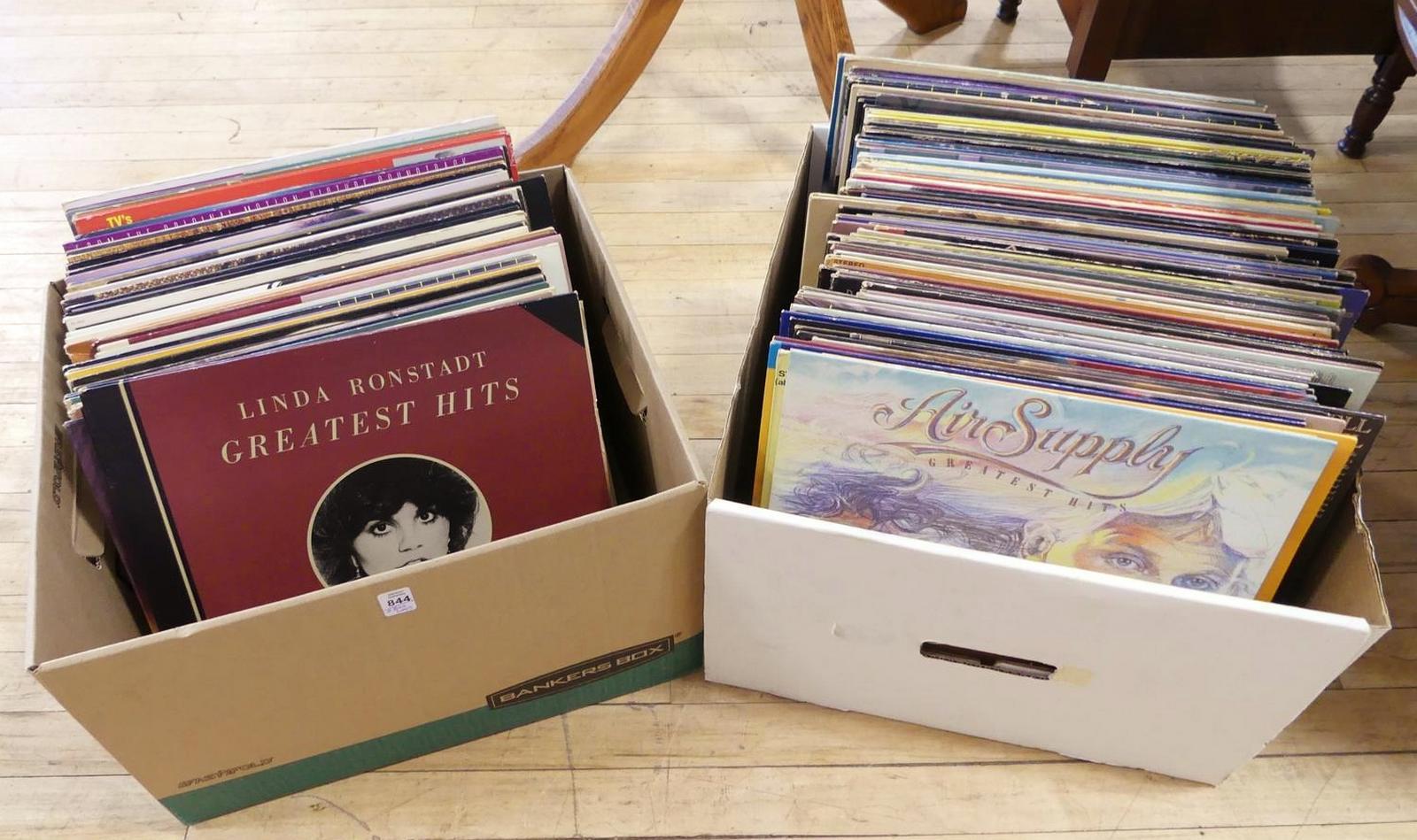 TWO BOX LOTS OF RECORDS