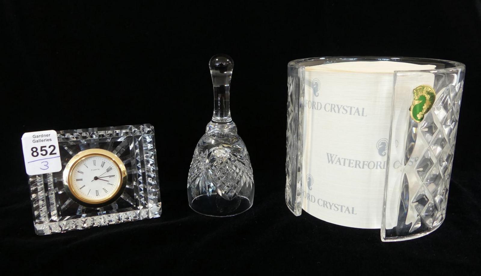 THREE WATERFORD ITEMS