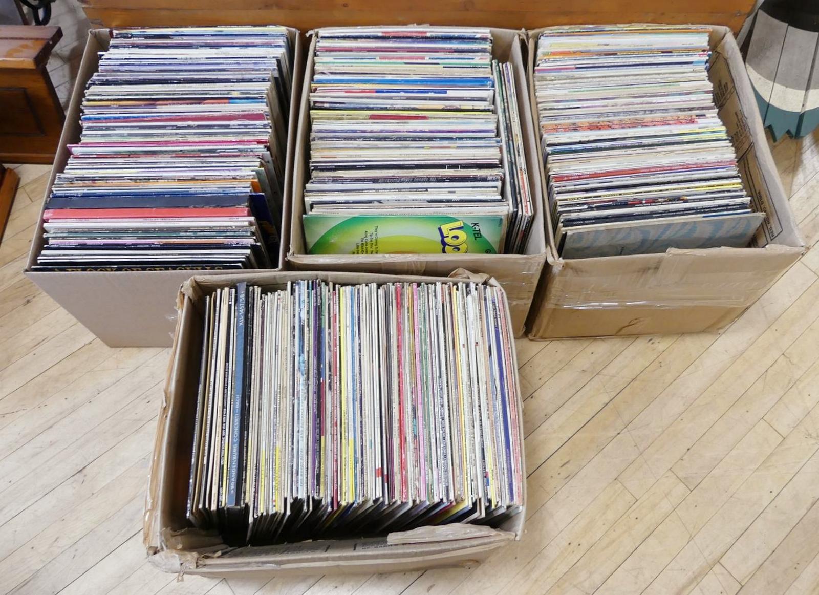 FOUR BOXES OF RECORDS