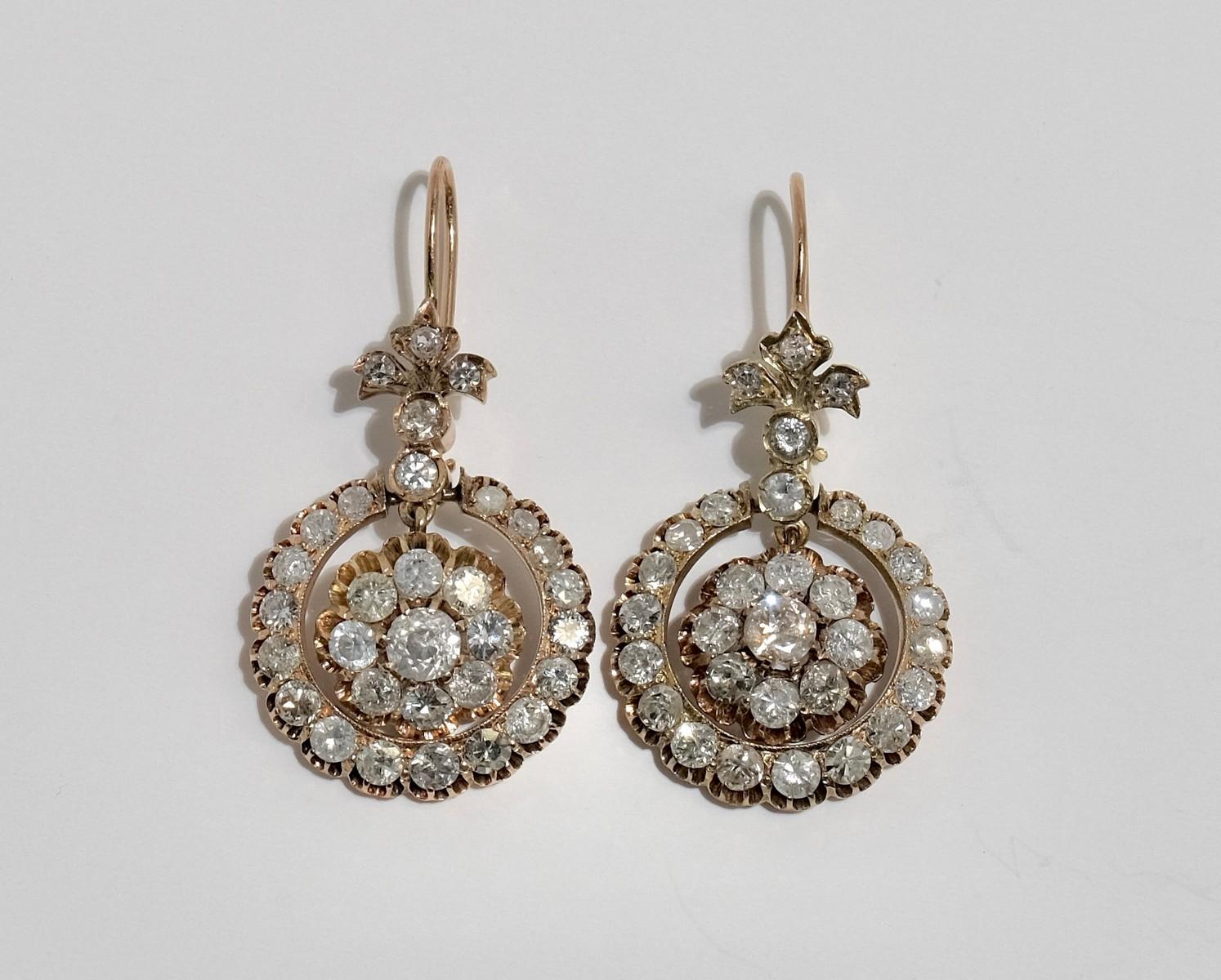 DIAMOND EARRINGS | OLD TOWN HALL AUCTION: FINE JEWELLERY, STERLING ...