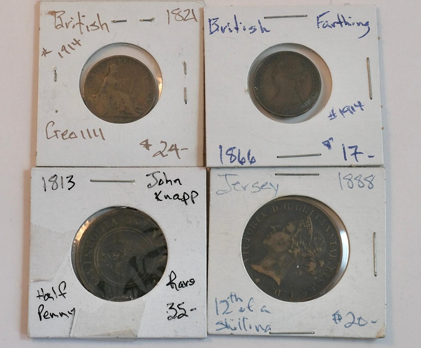 FOUR BRITISH COINS | OLD TOWN HALL AUCTION: RARE COINS | Online Auction ...