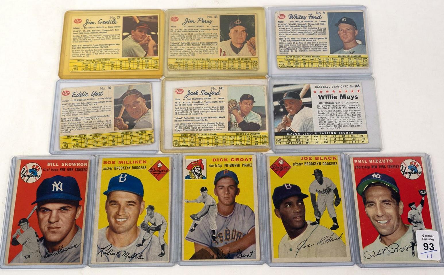 1950's AND 60'S BASEBALL CARDS | RARE SPORTS CARDS, COMIC BOOKS ...