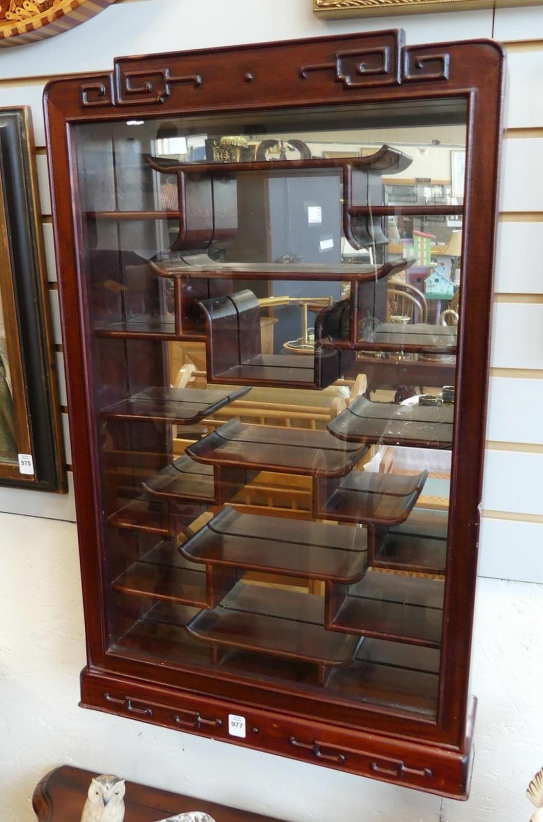 CHINESE ROSEWOOD HANGING CABINET