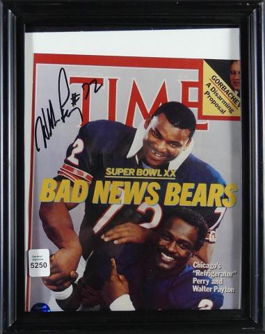 1986 Sport Magazine football William Refrigerator Perry, Chicago Bears VG