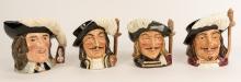 4 DOULTON CHARACTER JUGS