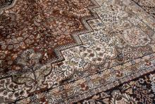 INDIAN SILK AND COTTON CARPET