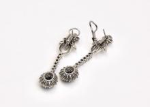 DIAMOND AND SAPPHIRE EARRINGS