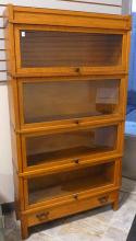 STACKING OAK BARRISTER'S BOOKCASE