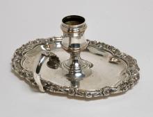 SHEFFIELD PLATE CANDLESTICK