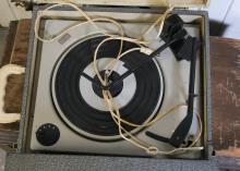 VINTAGE RECORD PLAYER, ETC.