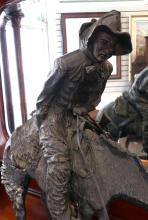 LARGE REMINGTON "NORTHER" BRONZE SCULPTURE